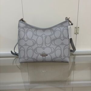 Coach Gray Signature Shoulder Bag